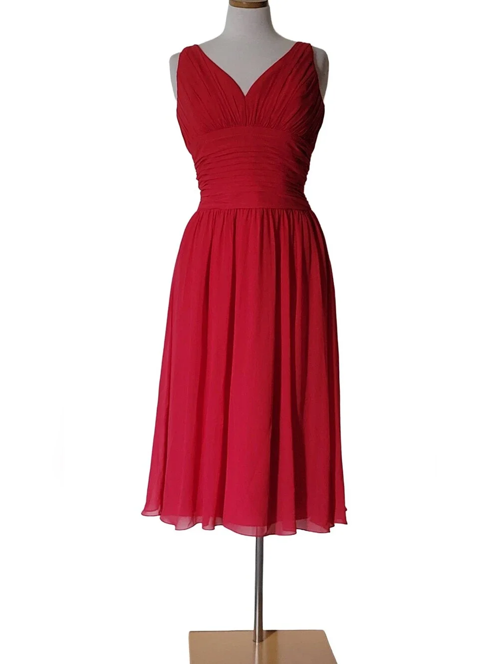 B2 Jasmine Danity Sheer Retro Vintage Aline Ruched Any Occasion Midi Zip Dress